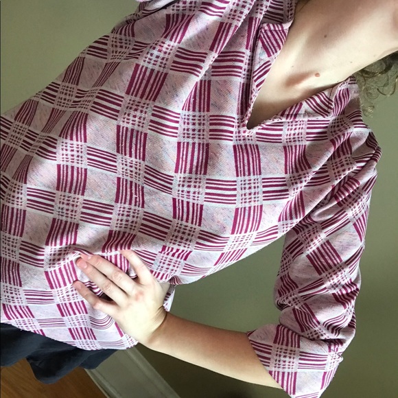 Vintage 1970s patterned tunic top - Picture 4 of 8